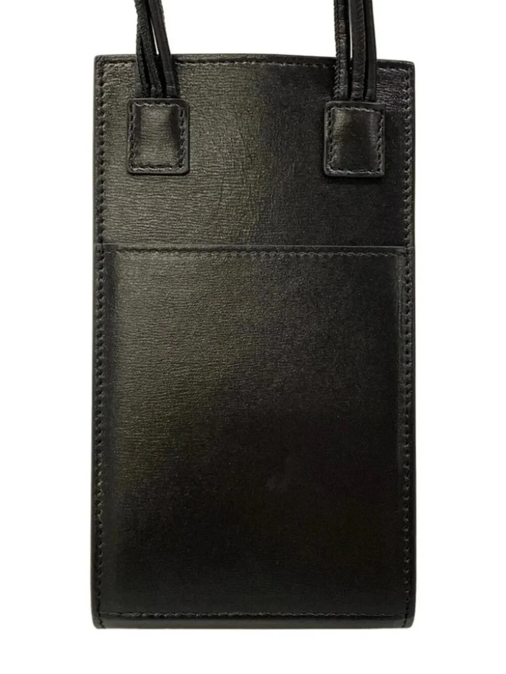 JIL SANDER TANGLE PHONE CASE Black Leather Shoulder Bag